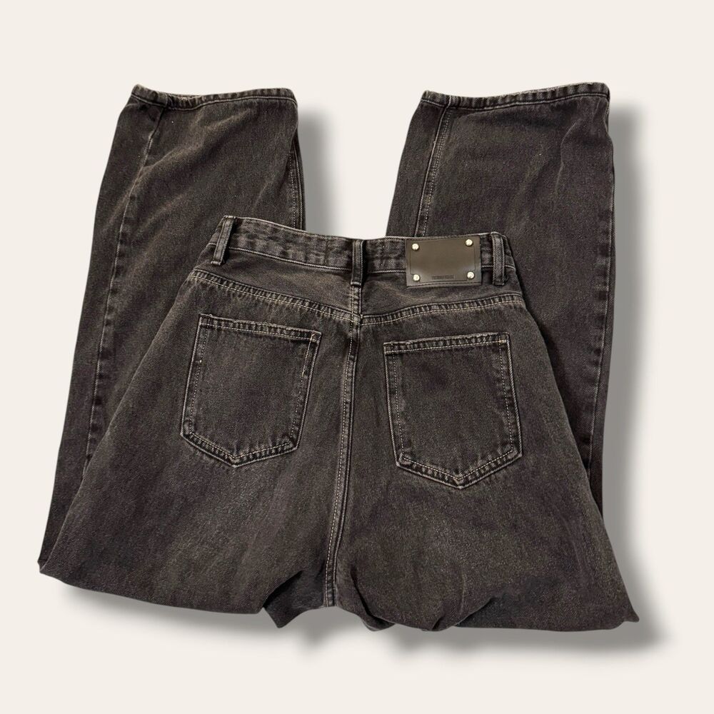 Salt By Jeans Jeans Womens 26 Black Wide Leg High Rise Baggy Vintage Denim